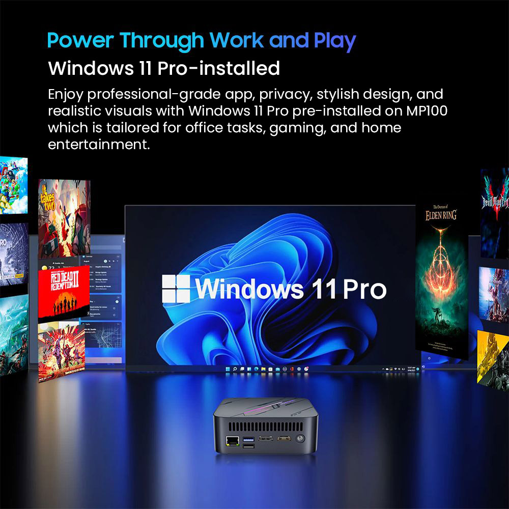 Mini PC Blackview MP100 AMD5700U 16+512GB 4